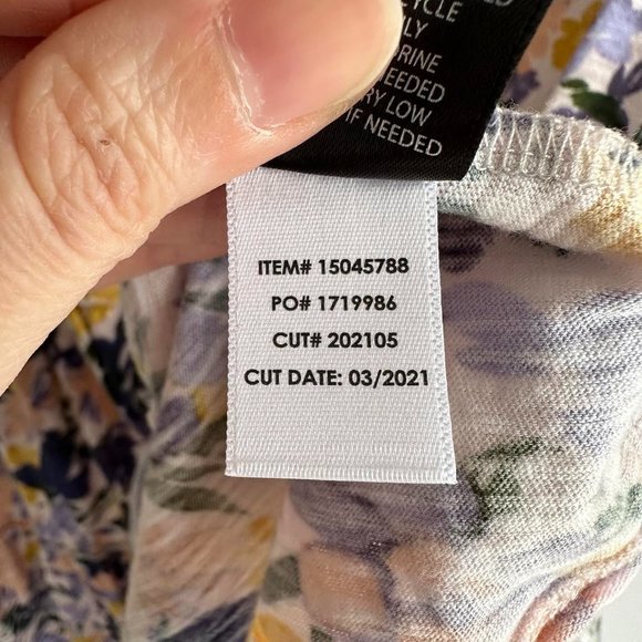 TORRID Multicolor Babydoll Slub Scoop Neck Ladies Casual Tiered Top, 0/12 - Picture 7 of 7